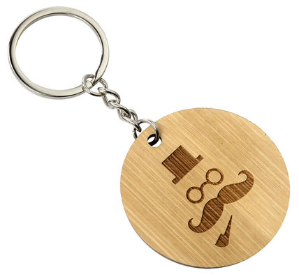 2-10 मिमी मोटाई कॉर्पोरेट घटनाओं के लिए लकड़ी की कुंजी टैग उत्कीर्णन निजीकरण सजावट