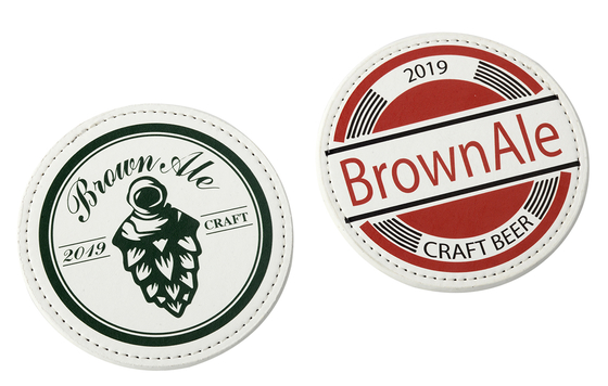 रंगीन टेबल सेटिंग के लिए बहु रंगीन कॉर्क/पीयू सामग्री में शोषक ड्रिंक कोस्टर सेट