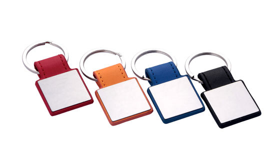 अनुकूलित Polybag Keychain क्लासिक शैली सभी कुंजियों के लिए असली चमड़े की चाबी श्रृंखला