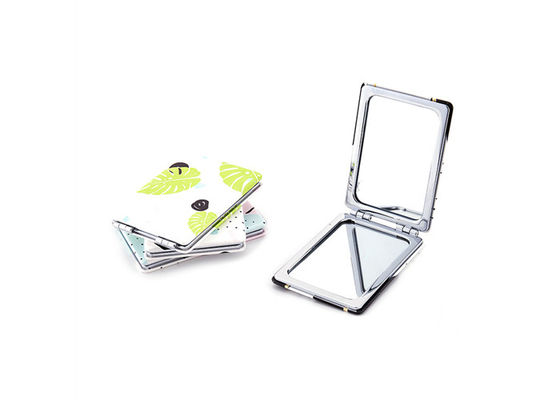 आयत कॉस्मेटिक पॉकेट मिरर प्यारा Foldable स्मारिका उपहार मुद्रण लोगो