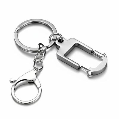 अच्छा दाम OEM/ODM As Photo Zinc Alloy Metal Keychain Holder for Customized Manufacturing ऑनलाइन